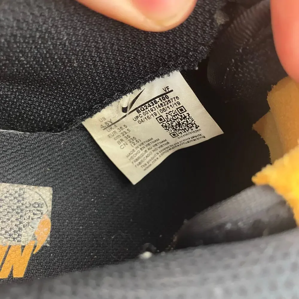 Nike Air Force 1 Low What The Multi-Color‎ Youth 4.5Y AQ4211-100 Cracked Leather
